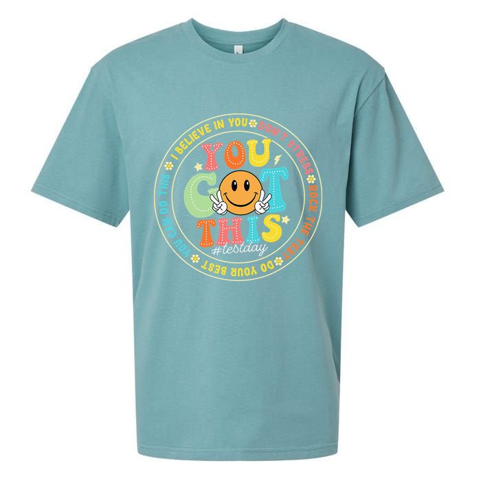 Test Day You Got This Rock The Test Teacher Testing Day Sueded Cloud Jersey T-Shirt