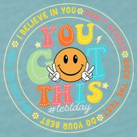 Test Day You Got This Rock The Test Teacher Testing Day Sueded Cloud Jersey T-Shirt