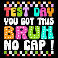 Test Day You Got This Bruh No Cap Funny Testing Day Teacher Poster