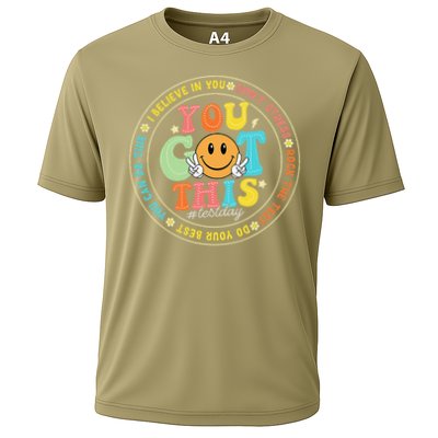 Test Day You Got This Rock The Test Teacher Testing Day Funny Cooling Performance Crew T-Shirt