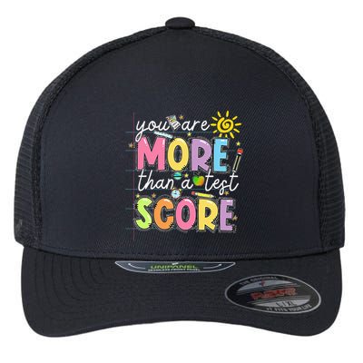 Test Day You Are More Than A Test Score Rock The Test Flexfit Unipanel Trucker Cap