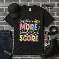 Test Day You Are More Than A Test Score Rock The Test Tall T-Shirt