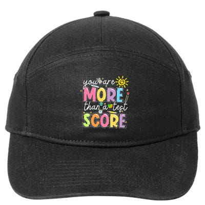 Test Day You Are More Than A Test Score Rock The Test 7-Panel Snapback Hat