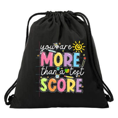 Test Day You Are More Than A Test Score Rock The Test Drawstring Bag