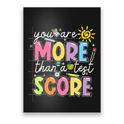 Test Day You Are More Than A Test Score Rock The Test Poster