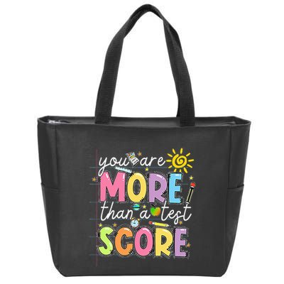 Test Day You Are More Than A Test Score Rock The Test Zip Tote Bag