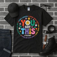 Test Day You Got This Rock The Test Teacher Testing Day Tall T-Shirt