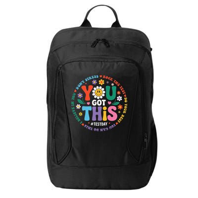 Test Day You Got This Rock The Test Teacher Testing Day City Backpack