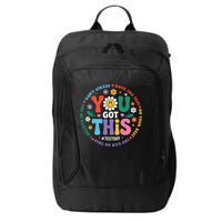 Test Day You Got This Rock The Test Teacher Testing Day City Backpack