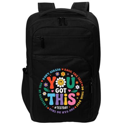 Test Day You Got This Rock The Test Teacher Testing Day Impact Tech Backpack