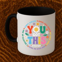 Test Day You Got This Rock The Test Teacher Testing Day Mug