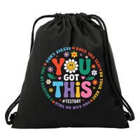 Test Day You Got This Rock The Test Teacher Testing Day Drawstring Bag