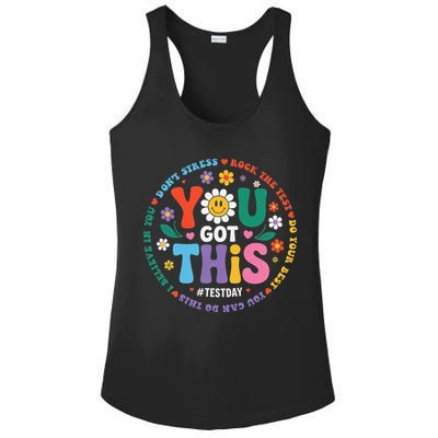 Test Day You Got This Rock The Test Teacher Testing Day Ladies PosiCharge Competitor Racerback Tank