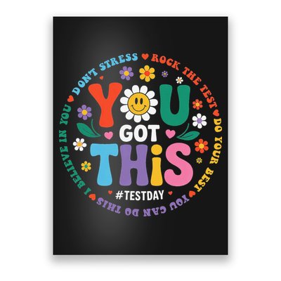 Test Day You Got This Rock The Test Teacher Testing Day Poster