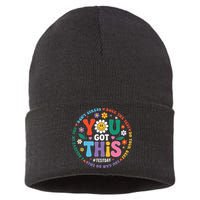 Test Day You Got This Rock The Test Teacher Testing Day Sustainable Knit Beanie