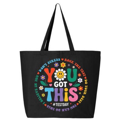 Test Day You Got This Rock The Test Teacher Testing Day 25L Jumbo Tote