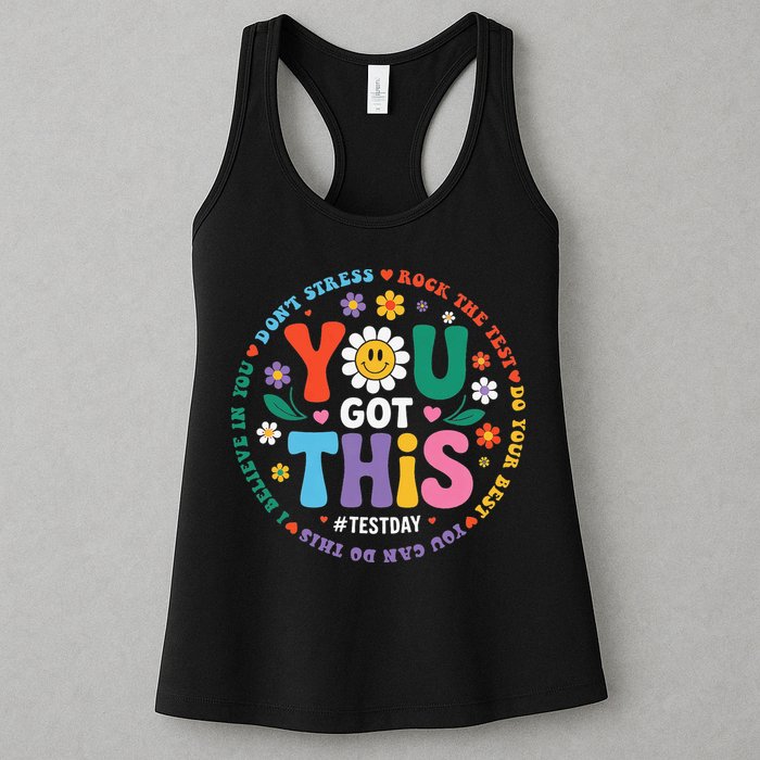 Test Day You Got This Rock The Test Teacher Testing Day Womens Tank Top