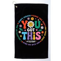 Test Day You Got This Rock The Test Teacher Testing Day Golf Towel