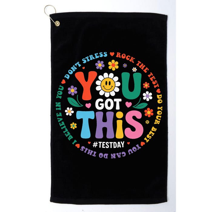 Test Day You Got This Rock The Test Teacher Testing Day Golf Towel