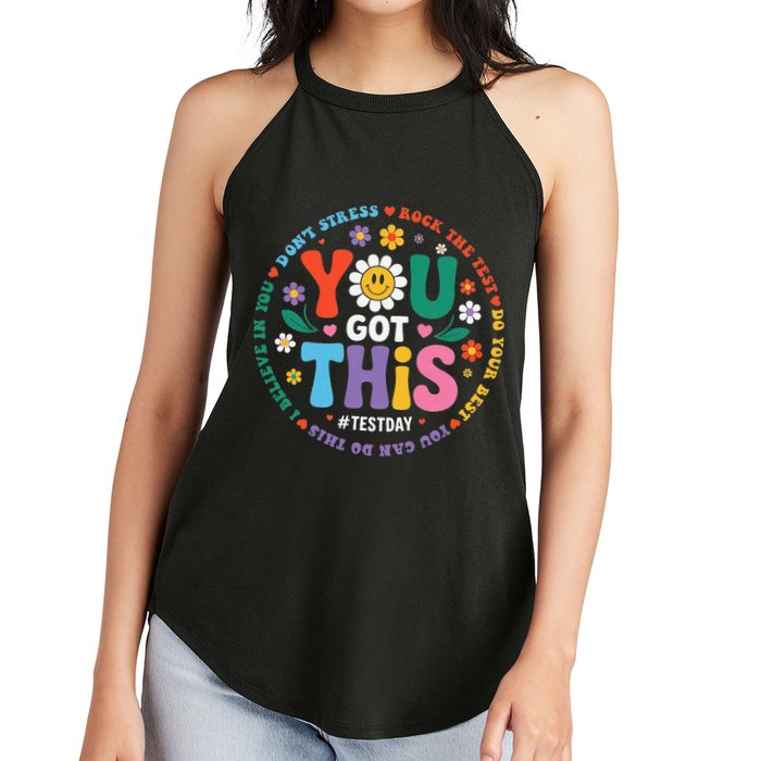 Test Day You Got This Rock The Test Teacher Testing Day Women's Perfect Tri Rocker Tank