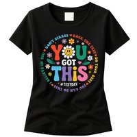 Test Day You Got This Rock The Test Teacher Testing Day Womens T-Shirt