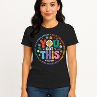 Test Day You Got This Rock The Test Teacher Testing Day Womens T-Shirt