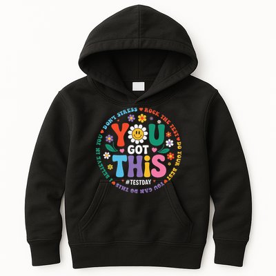 Test Day You Got This Rock The Test Teacher Testing Day Kids Hoodie
