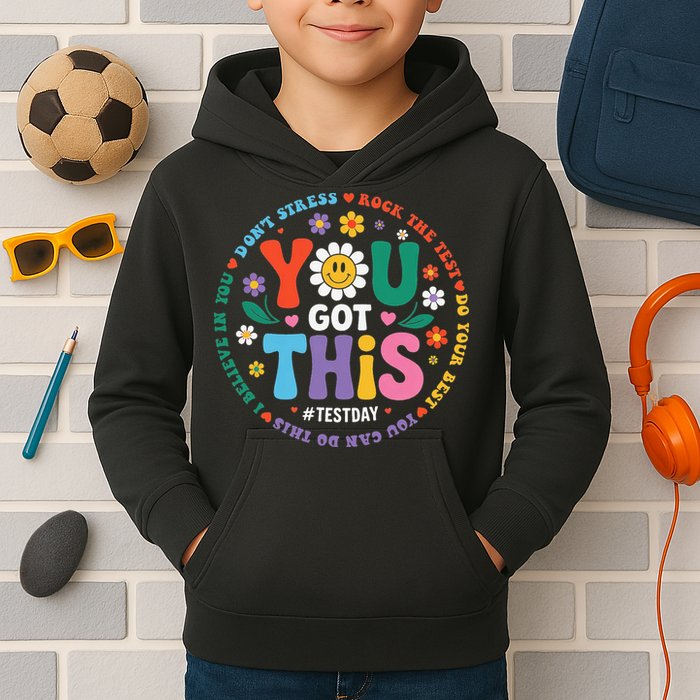 Test Day You Got This Rock The Test Teacher Testing Day Kids Hoodie