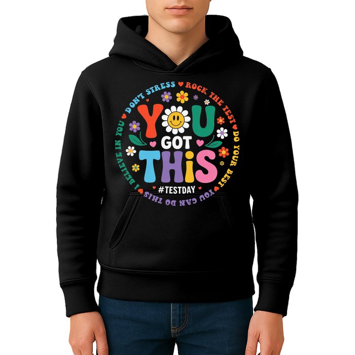 Test Day You Got This Rock The Test Teacher Testing Day Kids Hoodie