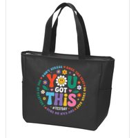 Test Day You Got This Rock The Test Teacher Testing Day Zip Tote Bag