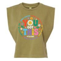 Test Day You Got This Rock The Test Teacher Testing Day Garment-Dyed Women's Muscle Tee