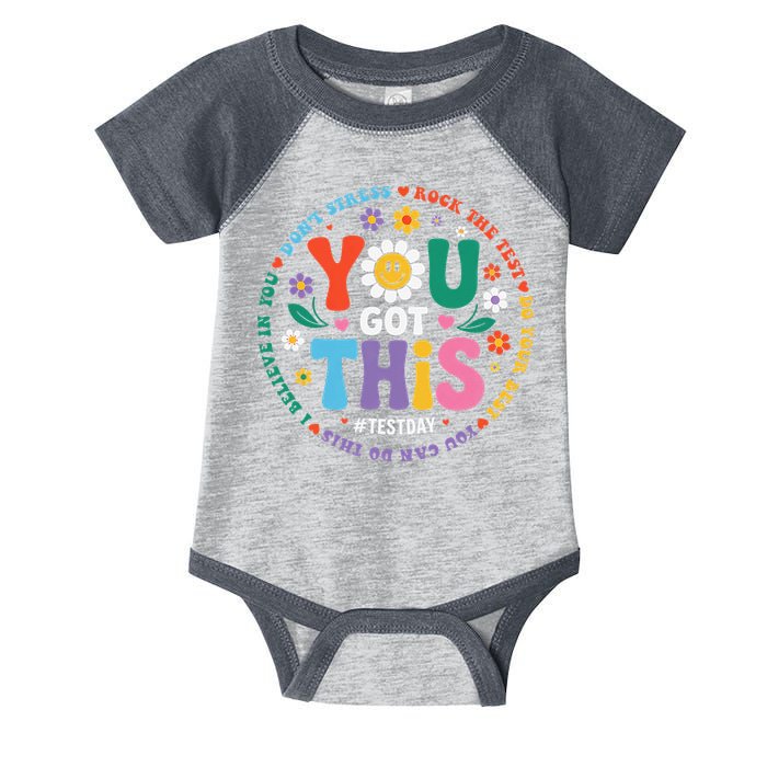 Test Day You Got This Rock The Test Teacher Testing Day Infant Baby Jersey Bodysuit