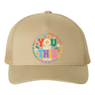 Test Day You Got This Rock The Test Teacher Testing Day Yupoong Adult 5-Panel Trucker Hat