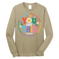 Test Day You Got This Rock The Test Teacher Testing Day Long Sleeve Shirt
