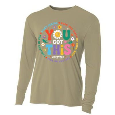 Test Day You Got This Rock The Test Teacher Testing Day Cooling Performance Long Sleeve Crew