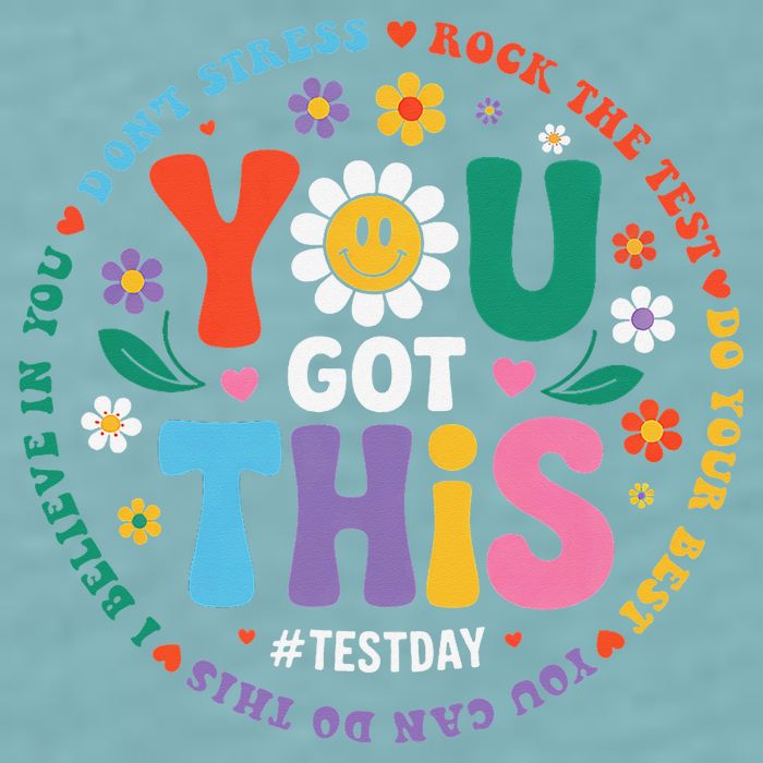 Test Day You Got This Rock The Test Teacher Testing Day Sueded Cloud Jersey T-Shirt