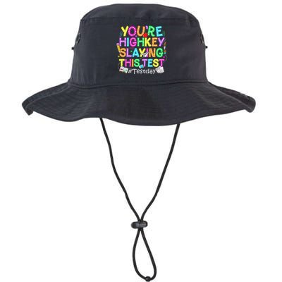 Test Day You're Highkey Slaying This Test Testing Teacher Bucket Hat