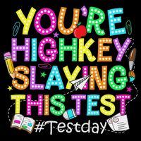 Test Day You're Highkey Slaying This Test Testing Teacher 16 in Basic Backpack