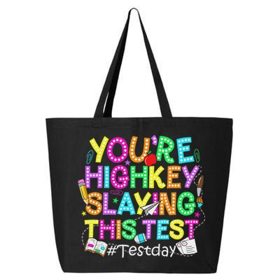 Test Day You're Highkey Slaying This Test Testing Teacher 25L Jumbo Tote