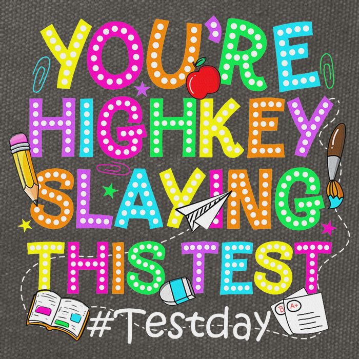 Test Day You're Highkey Slaying This Test Testing Teacher Cotton Canvas Backpack