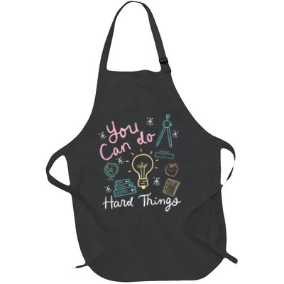 Testing Day You Can Do Hard Things Teacher State Testing  Full-Length Apron With Pockets