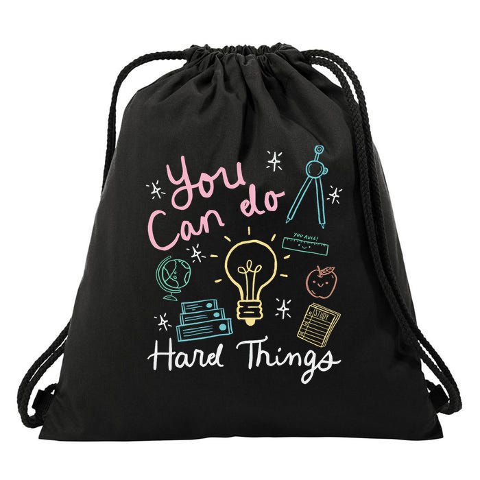 Testing Day You Can Do Hard Things Teacher State Testing  Drawstring Bag