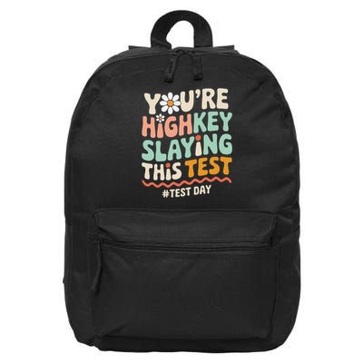 Test Day Youre Highkey Slaying This Test Teacher Funny 16 in Basic Backpack
