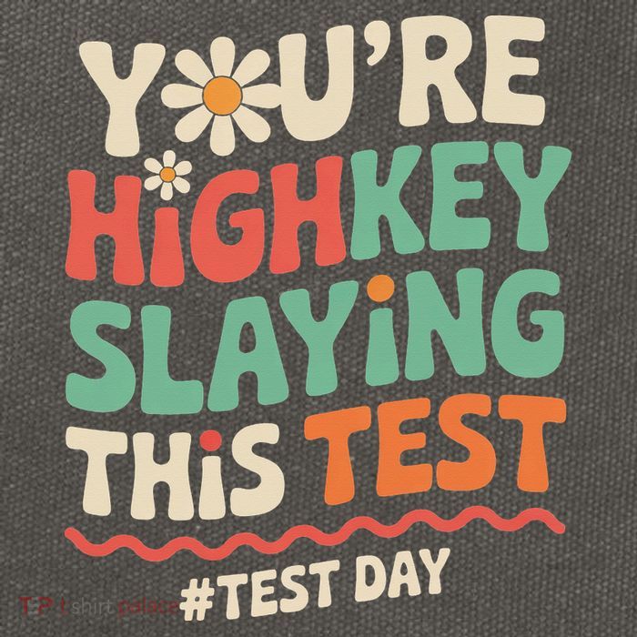 Test Day Youre Highkey Slaying This Test Teacher Cotton Canvas Backpack
