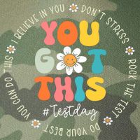 Test Day You Got This Rock The Test Teacher Testing Day Legacy Tie Dye Trucker Hat