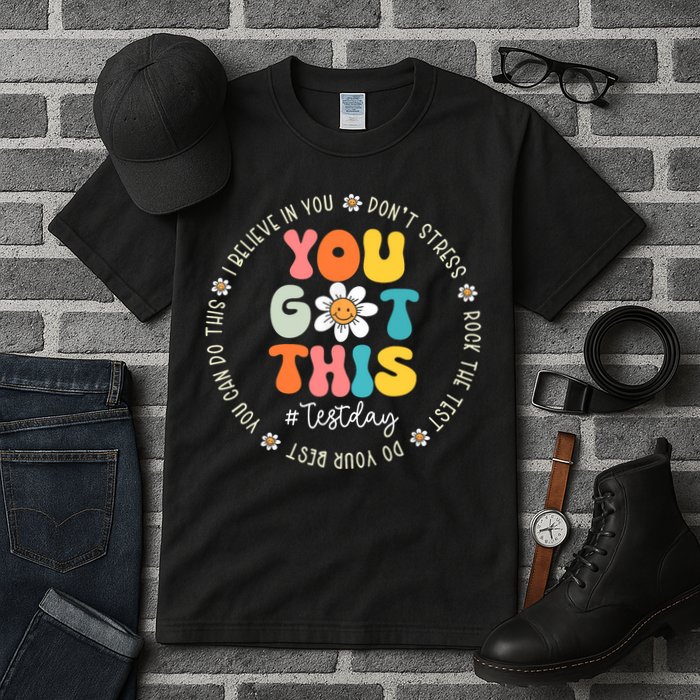 Test Day You Got This Rock The Test Teacher Testing Day Tall T-Shirt