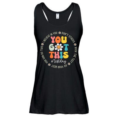 Test Day You Got This Rock The Test Teacher Testing Day Ladies Essential Flowy Tank