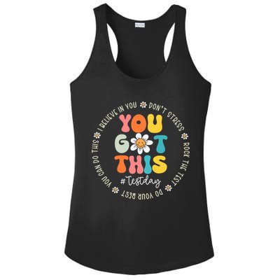 Test Day You Got This Rock The Test Teacher Testing Day Ladies PosiCharge Competitor Racerback Tank