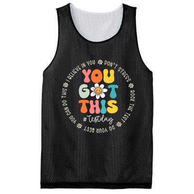 Test Day You Got This Rock The Test Teacher Testing Day Mesh Reversible Basketball Jersey Tank