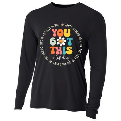 Test Day You Got This Rock The Test Teacher Testing Day Cooling Performance Long Sleeve Crew